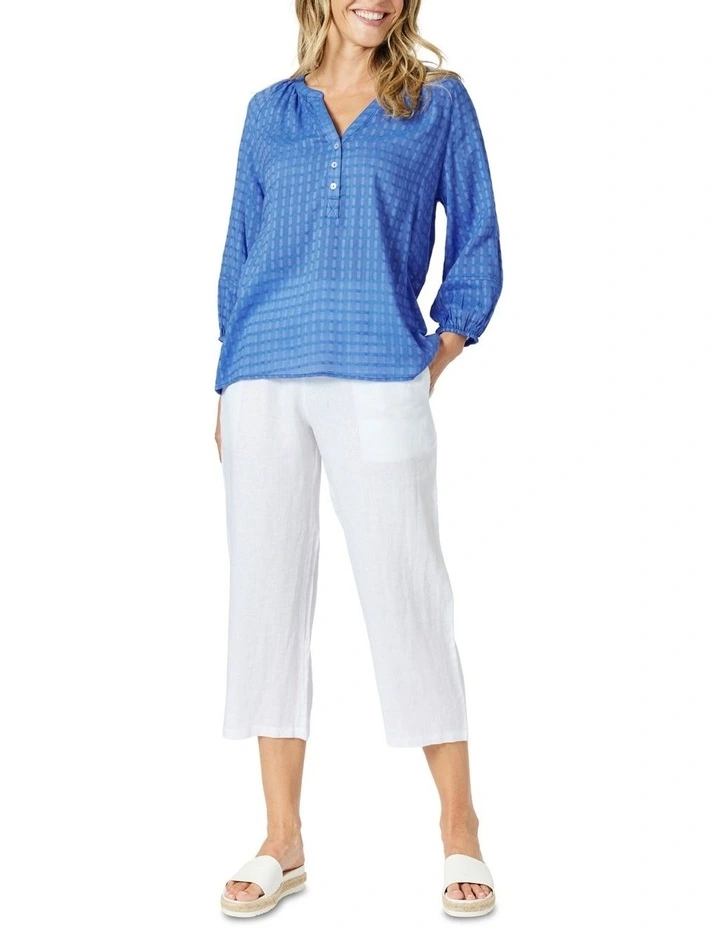 Mykonos Check Shirt in Blue image 4