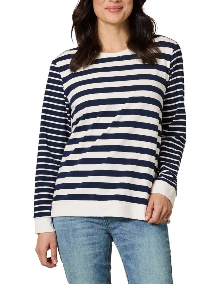 Newport Stripe Top in Multi image 1
