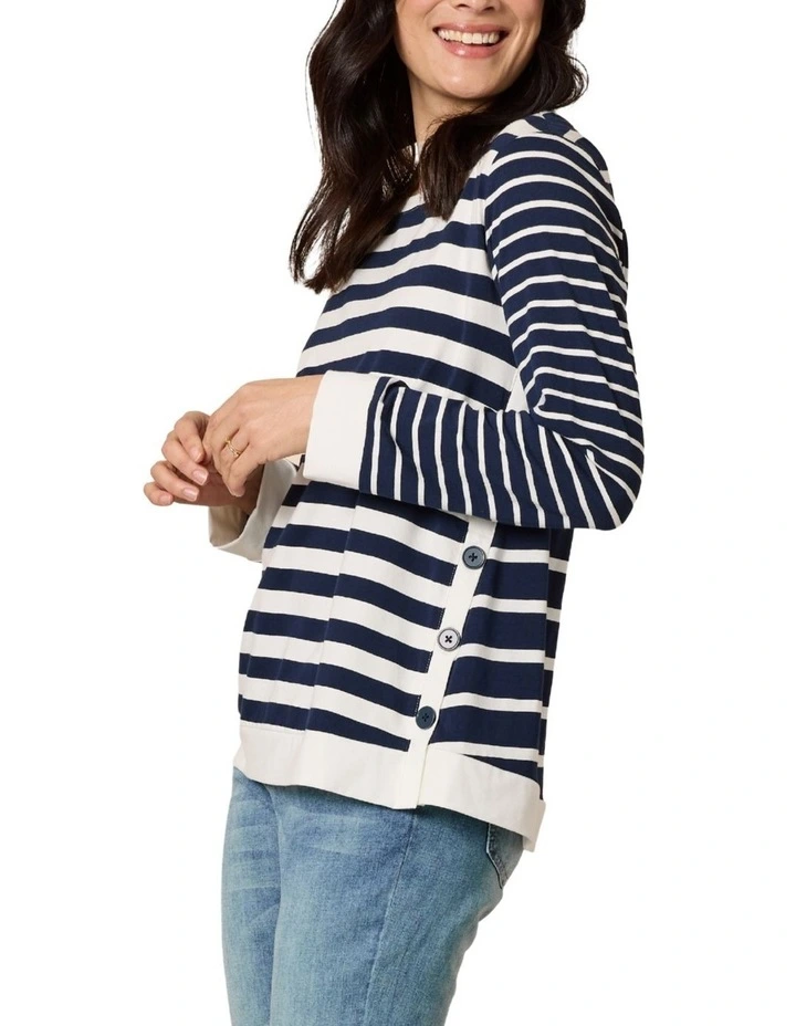 Newport Stripe Top in Multi image 2