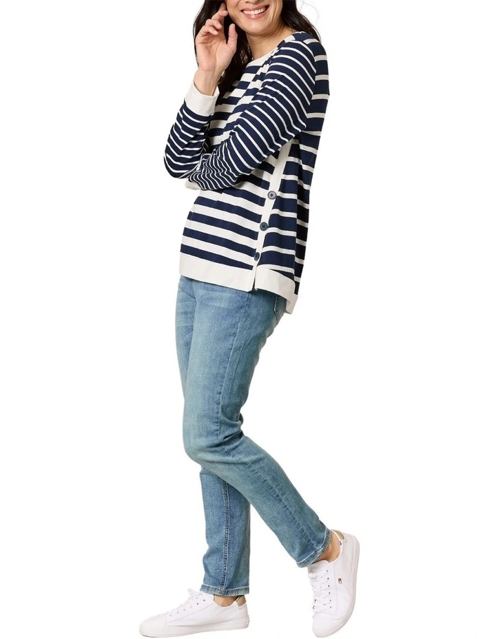 Newport Stripe Top in Multi image 5