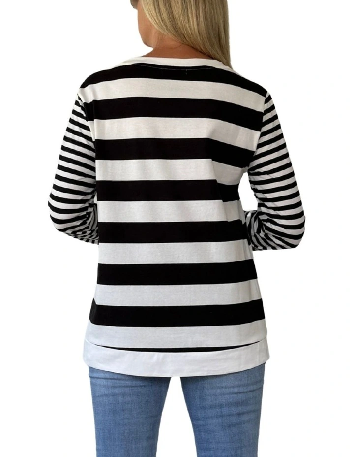 Brighton Stripe Top in Multi image 4