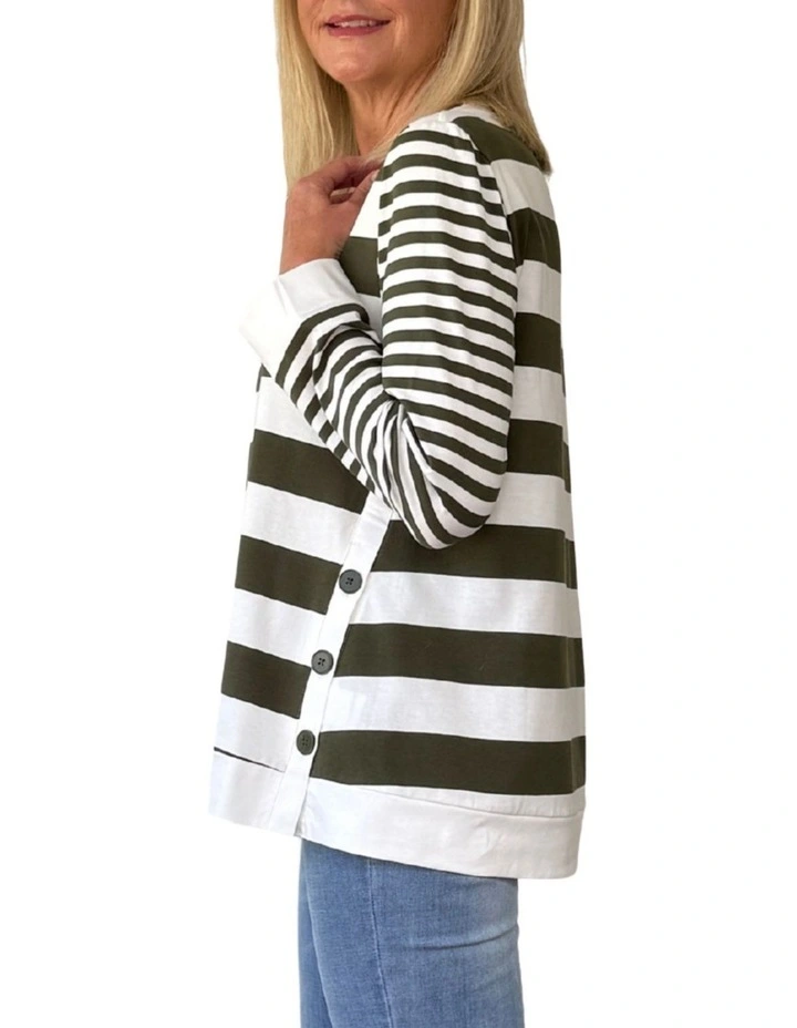 Brighton Stripe Top in Multi image 4