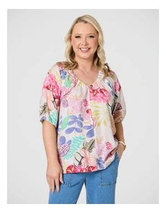 Desert Rose Print Top