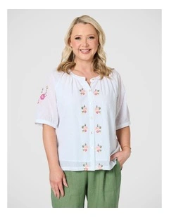 Desert Rose Embroidered Shirt