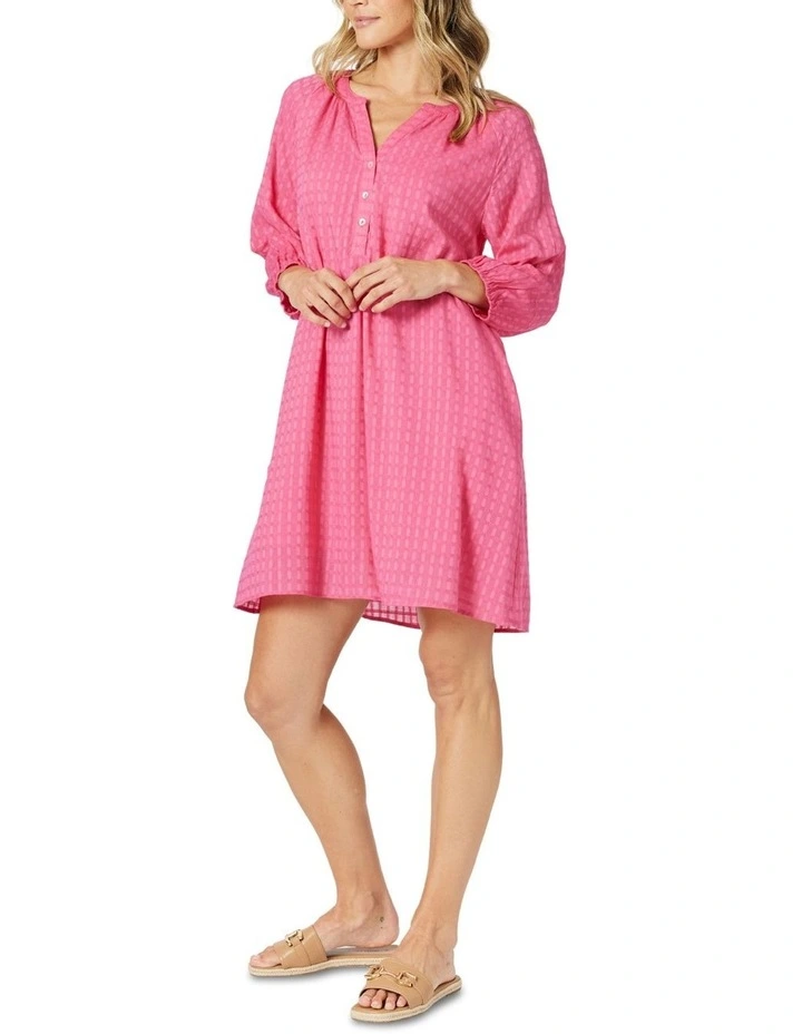 Mykonos Check Dress in Pink image 2