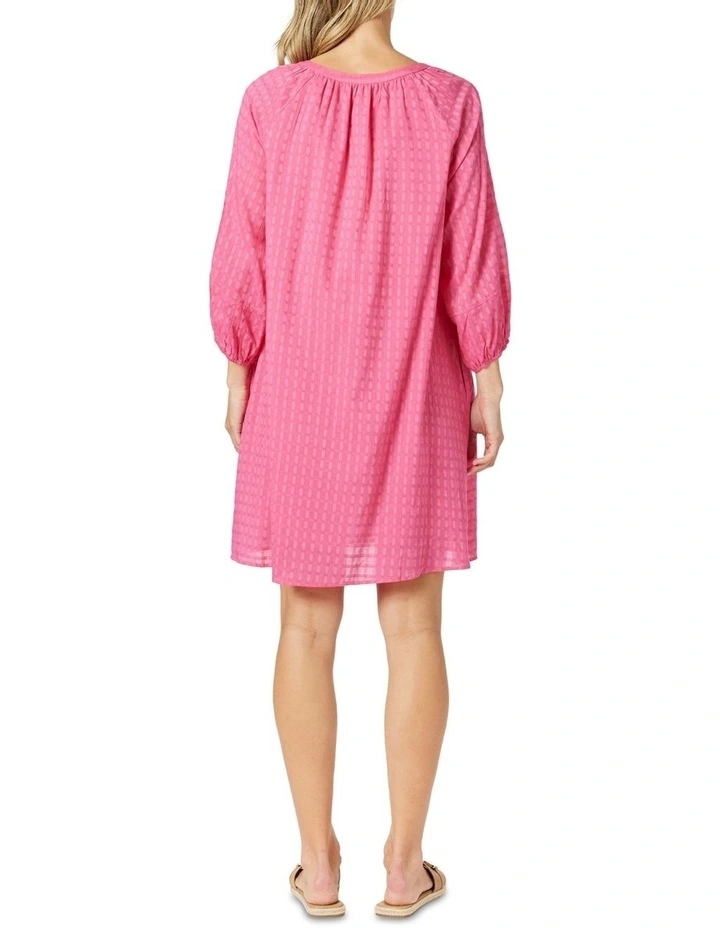 Mykonos Check Dress in Pink image 4