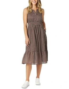 Get Spotty Dress in Koko/White