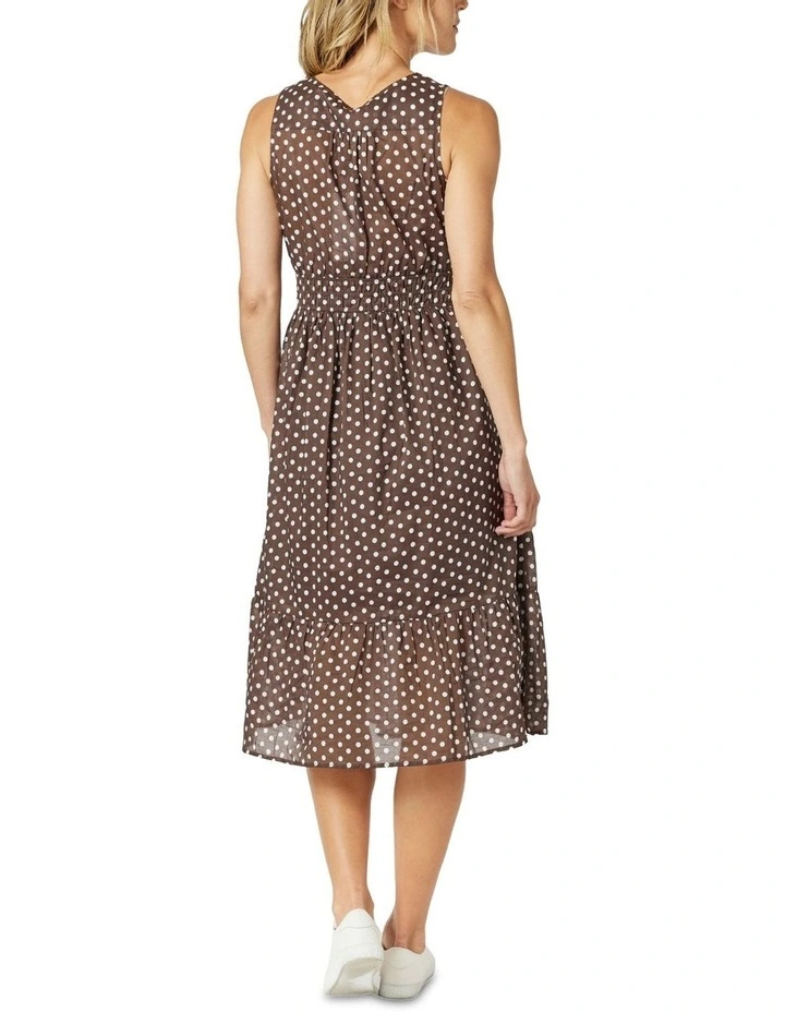 Get Spotty Dress in Koko/White image 3