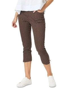 Small Bow Pant in Brown