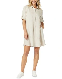Lino Montana Dress in Natural