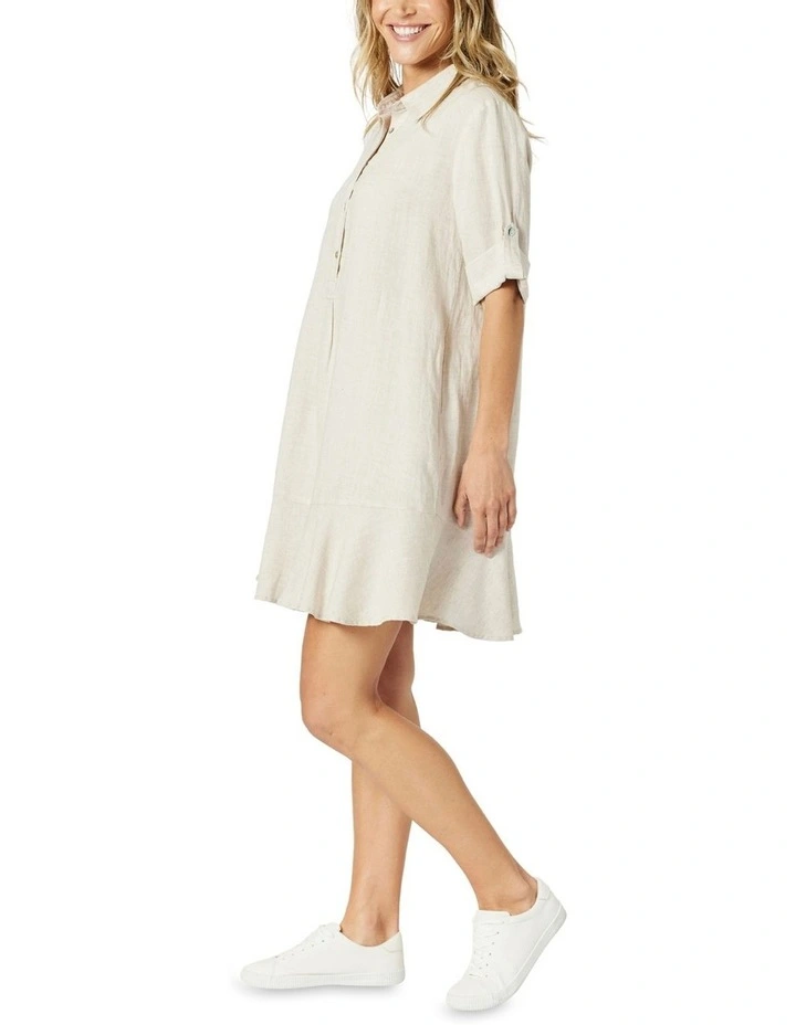 Lino Montana Dress in Natural image 2
