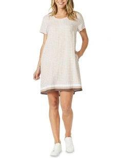 Rattan Dress in White