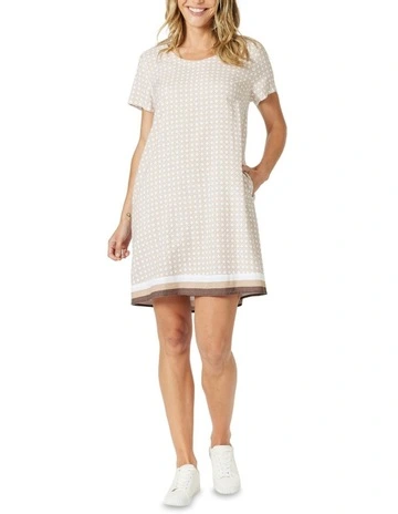 Rattan Dress in White