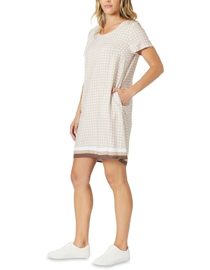 Rattan Dress in White image 2