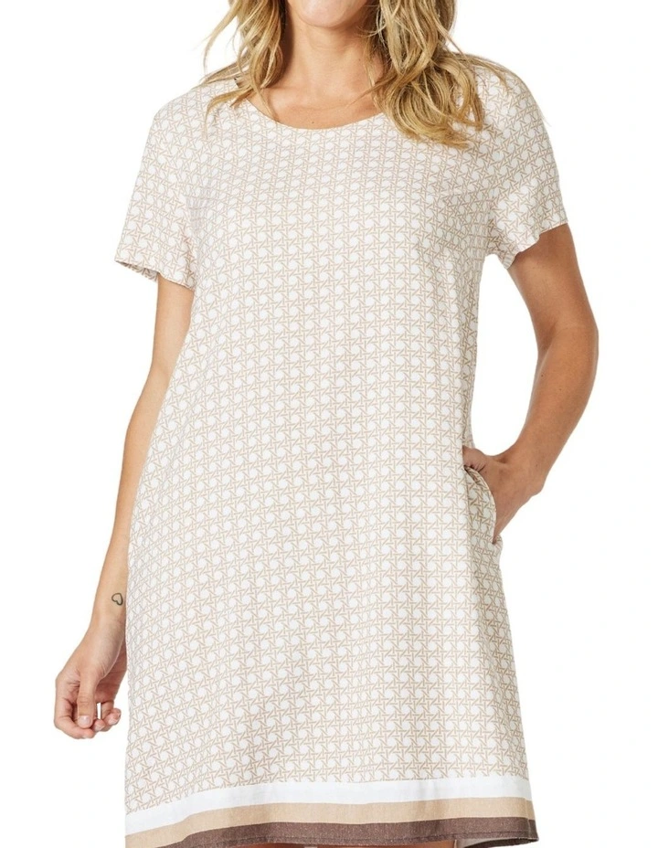 Rattan Dress in White image 4