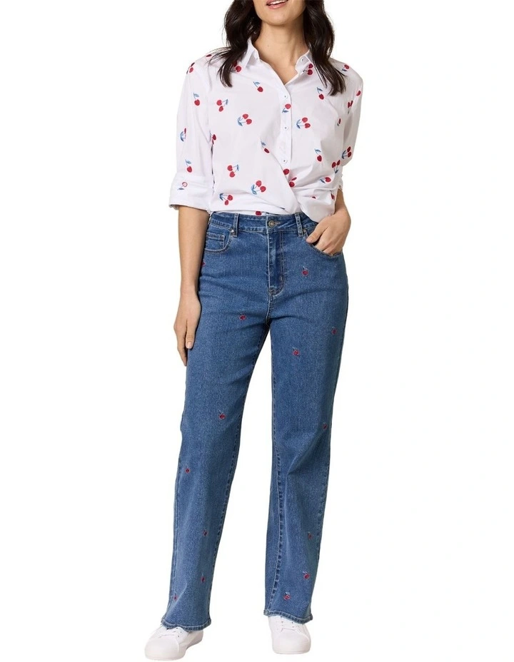 Cherry Jeans in Blue image 5