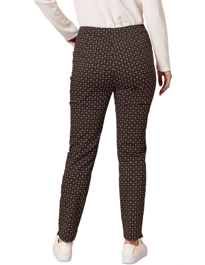 Kelly Print Pant in Brown image 3