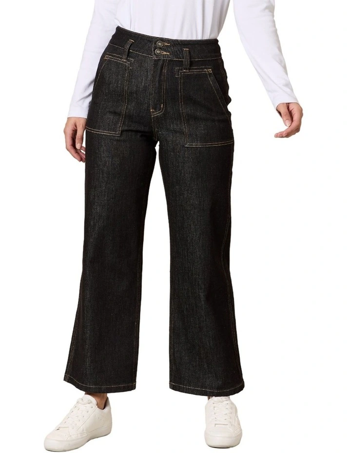 Hudson Denim Jean in Black image 1