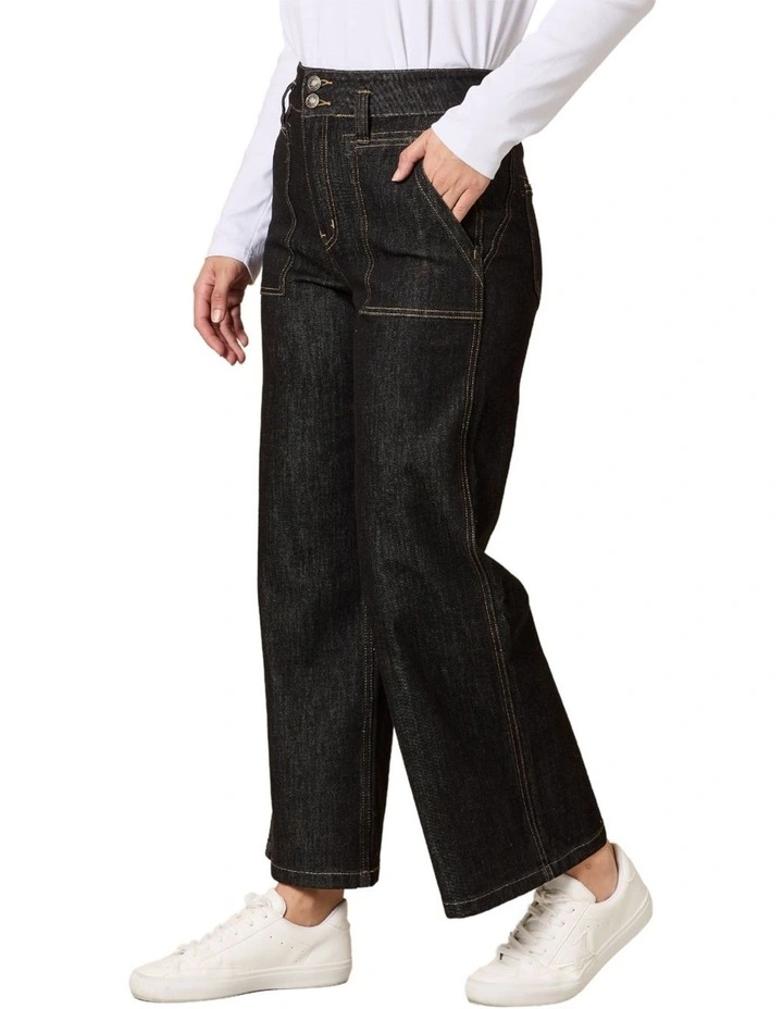 Hudson Denim Jean in Black image 2