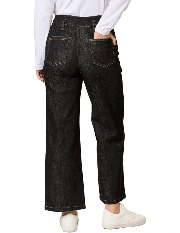 Hudson Denim Jean in Black image 3