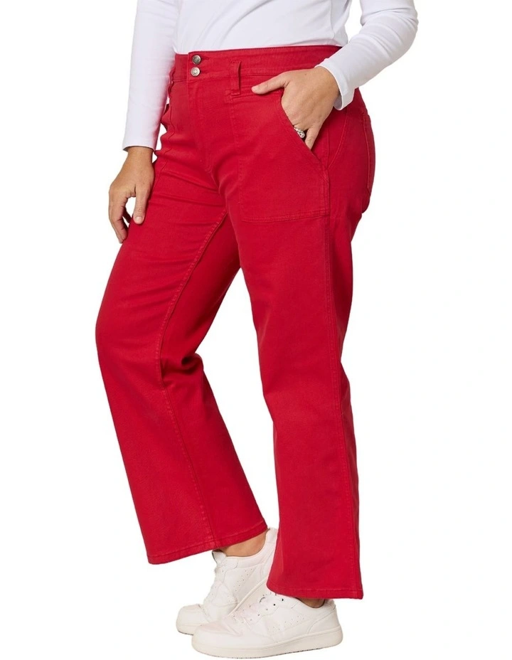 Hudson Denim Jean in Red image 2
