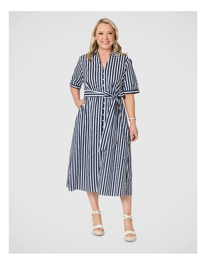 Riviera Stripe Shirtdress image 1