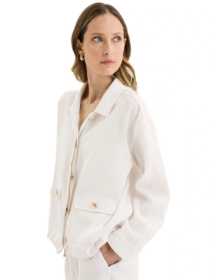 Tirari Bomber Jacket in White image 2