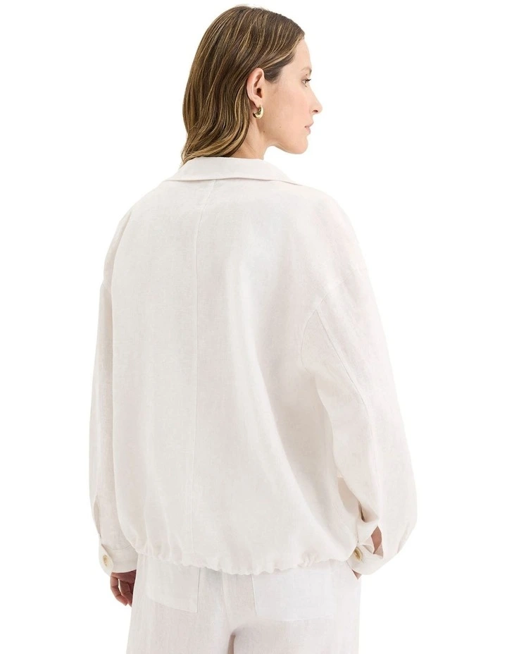 Tirari Bomber Jacket in White image 3