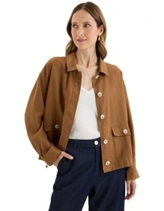 Tirari Bomber Jacket in Brown