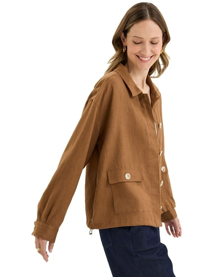 Tirari Bomber Jacket in Brown image 2