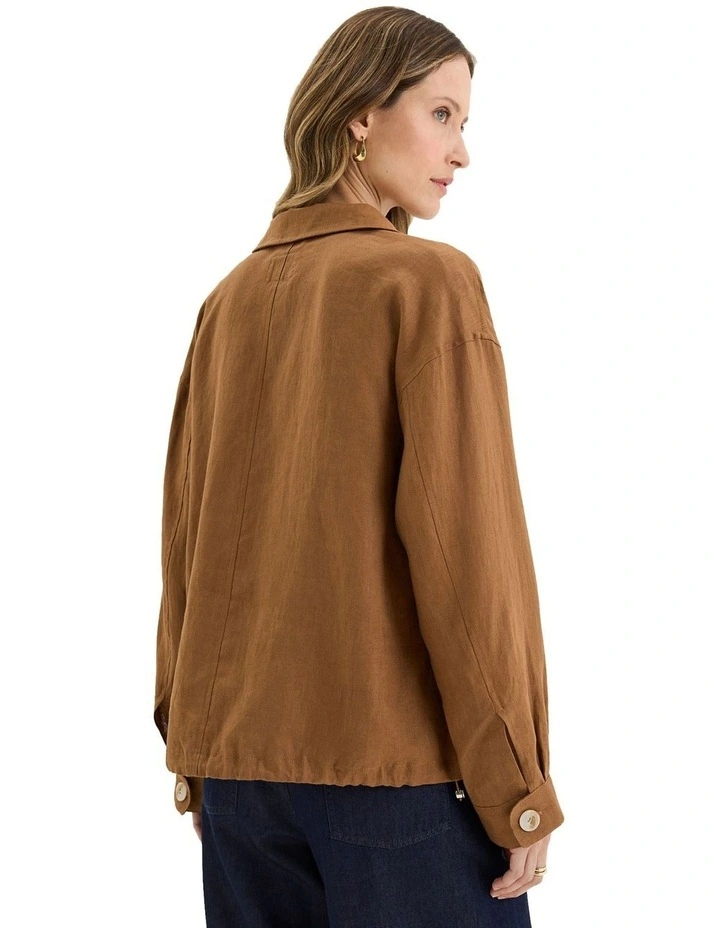 Tirari Bomber Jacket in Brown image 3