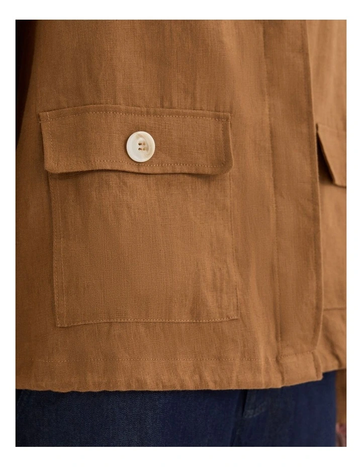 Tirari Bomber Jacket in Brown image 4