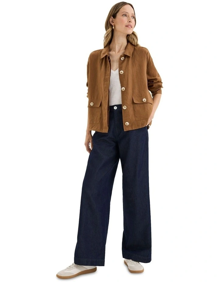 Tirari Bomber Jacket in Brown image 5
