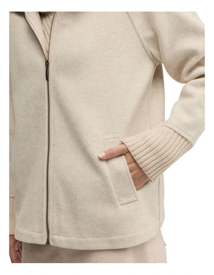 Equinox Jacket in Beige image 4