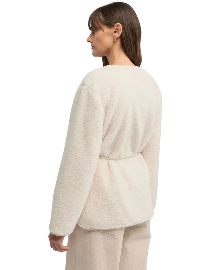 Teddy Coat in Ecru image 2