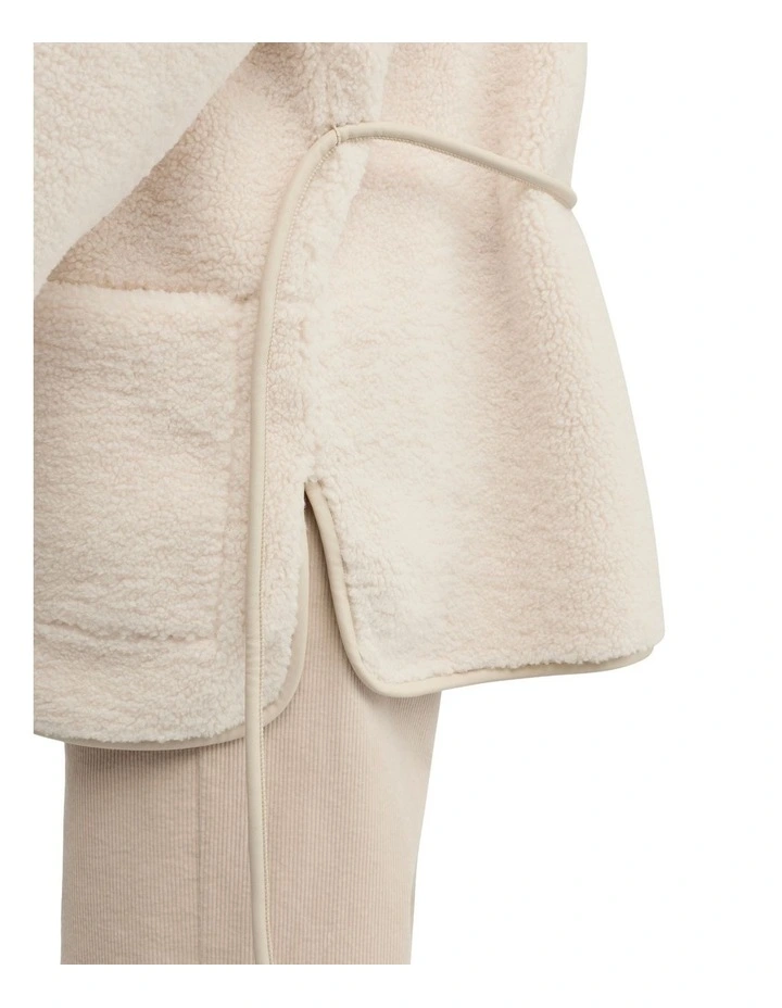 Teddy Coat in Ecru image 4