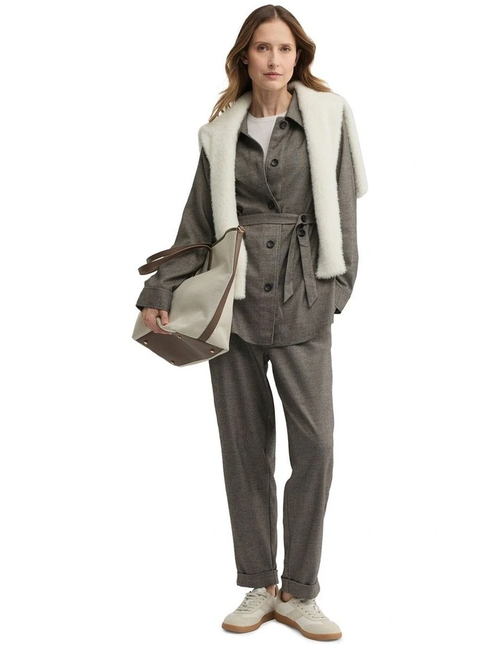 Aurora Shacket in Brown image 1