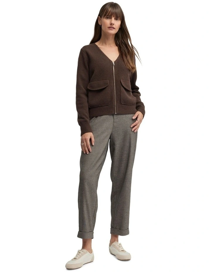 Centosa Cardigan in Brown image 4