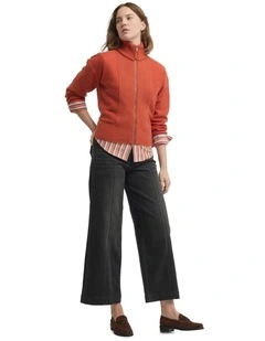 Ember Knit Jacket in Orange