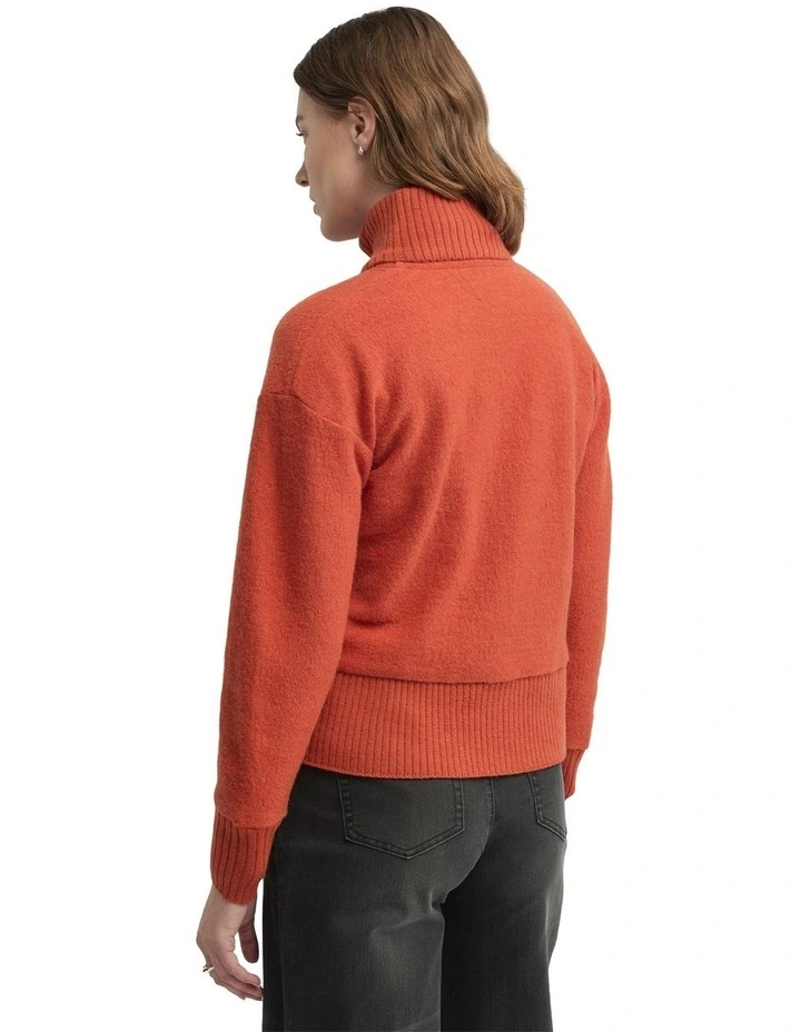 Ember Knit Jacket in Orange image 2