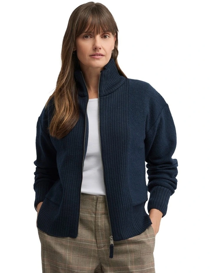Ember Knit Jacket in Blue image 3