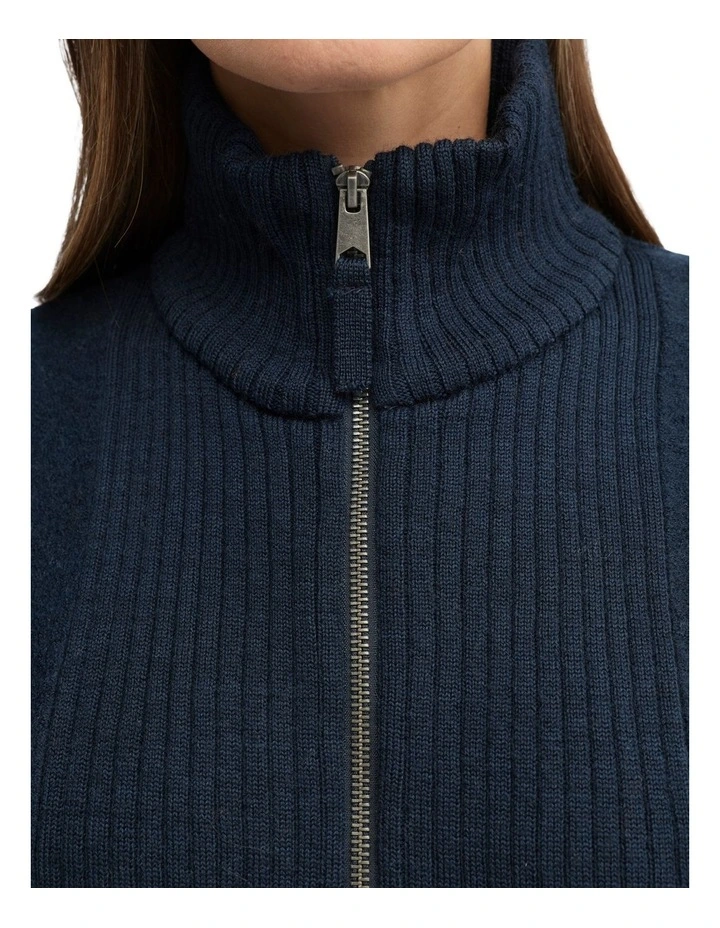Ember Knit Jacket in Blue image 4