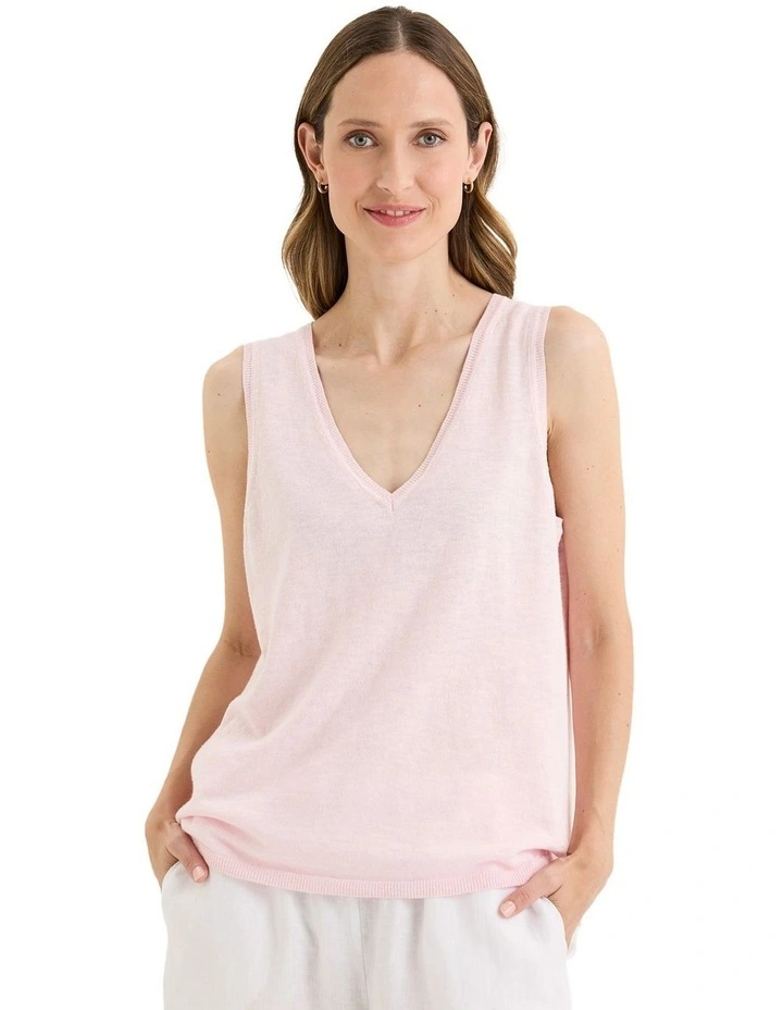 Blaze Knit Vest in Pink image 1