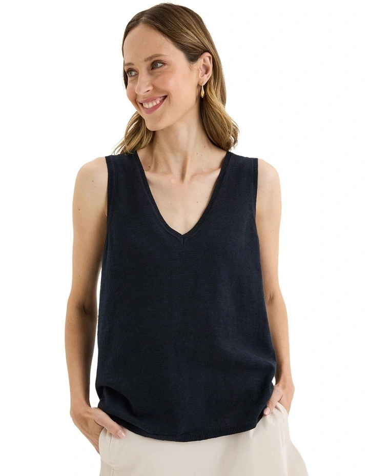 Blaze Knit Vest in Blue image 1