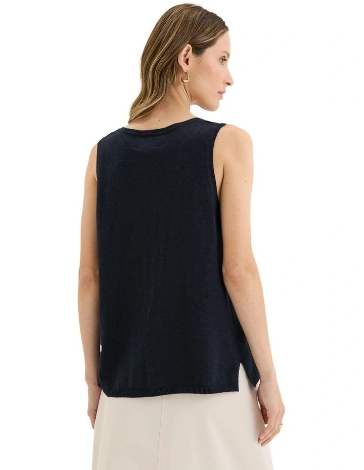 Blaze Knit Vest in Blue image 2