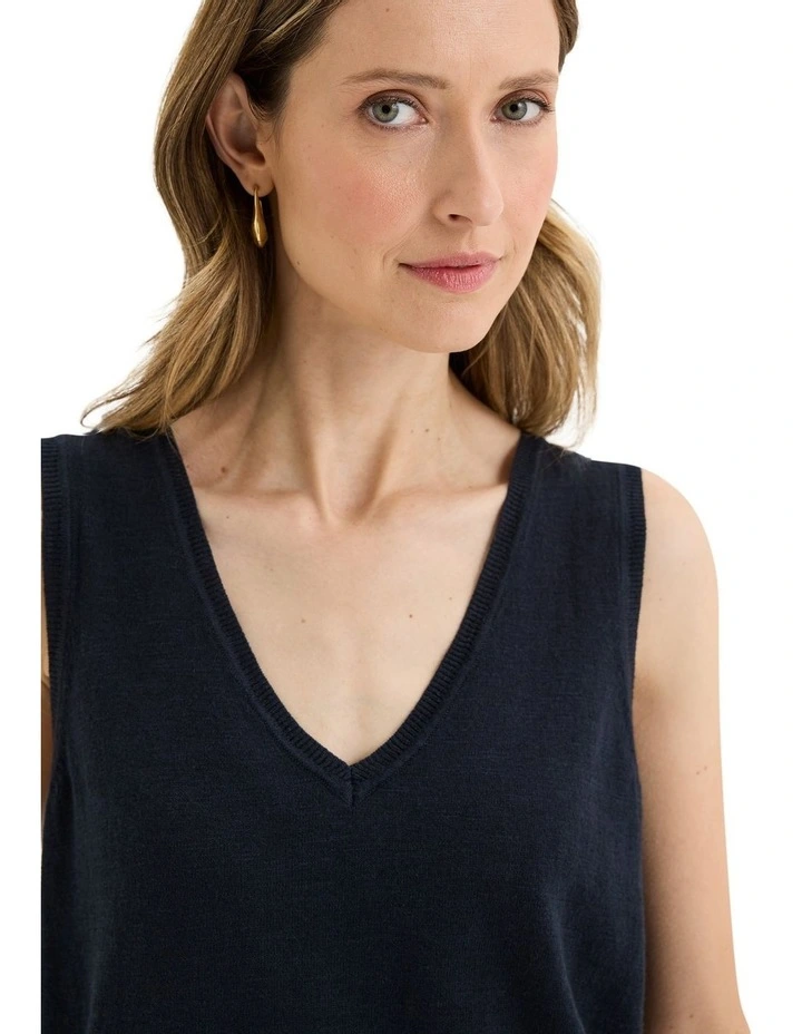 Blaze Knit Vest in Blue image 4