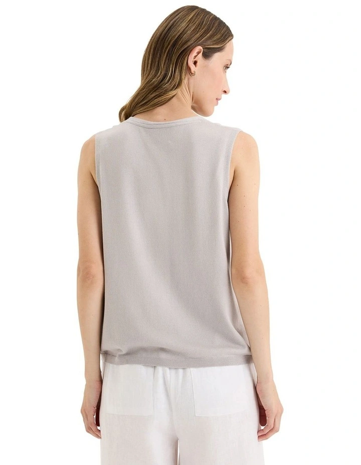 Rise Knit Vest in Grey image 2