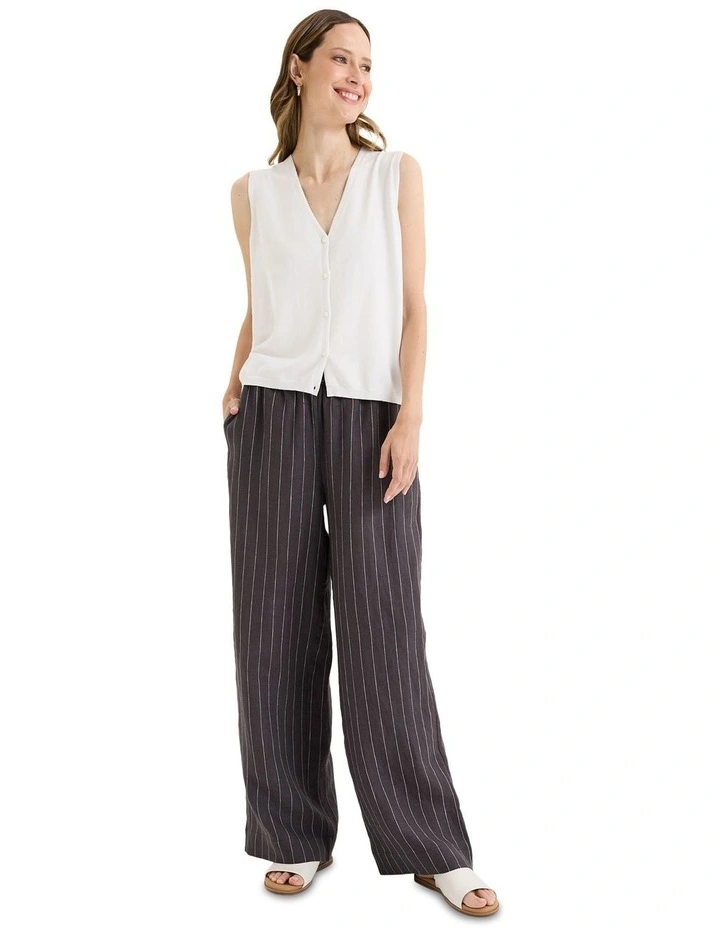 Rise Knit Vest in White image 5