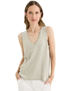 Blaze Knit Vest in Green