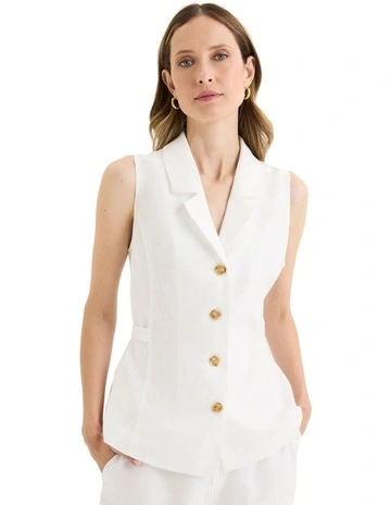 Caper Vest in White